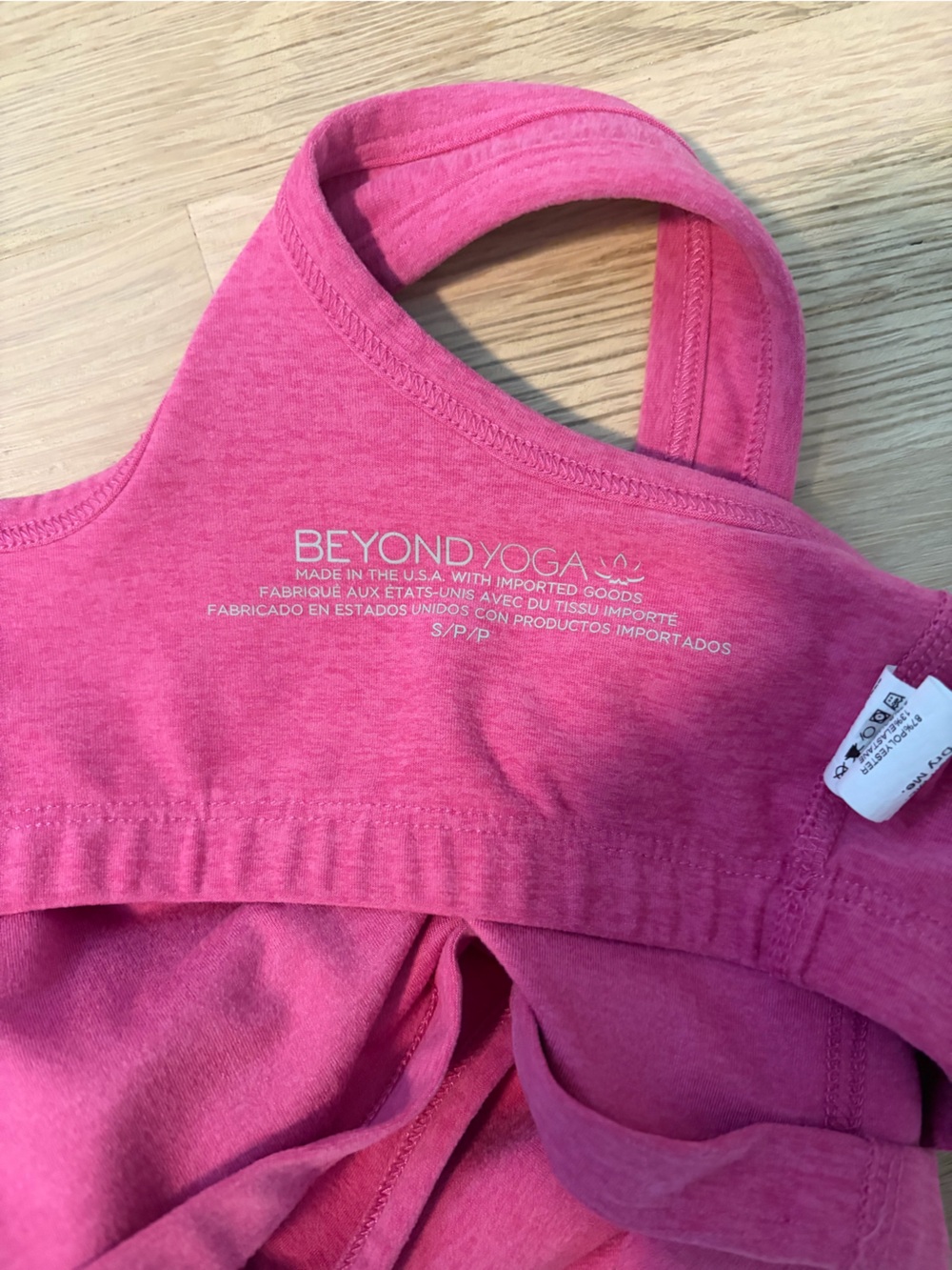 Beyond Yoga Pink Racerback Crop Tank - Picture 4 of 6